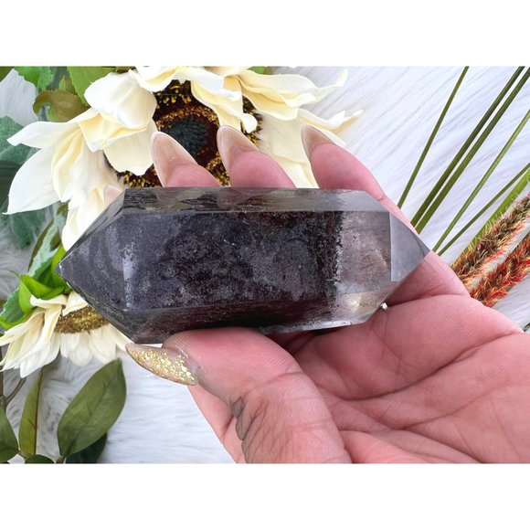 Garden Quartz Double Terminated Point - 3.67" Lodolite in Quartz DT - UNIQUE - Picture 7 of 10